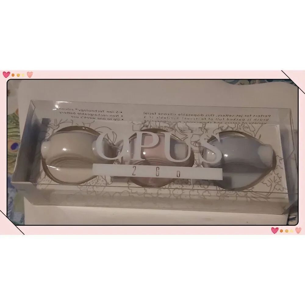 NIB~Nion Beauty OPUS 2 GO Brushes S-ION Kinetic Cleansing 3 Pack Travel